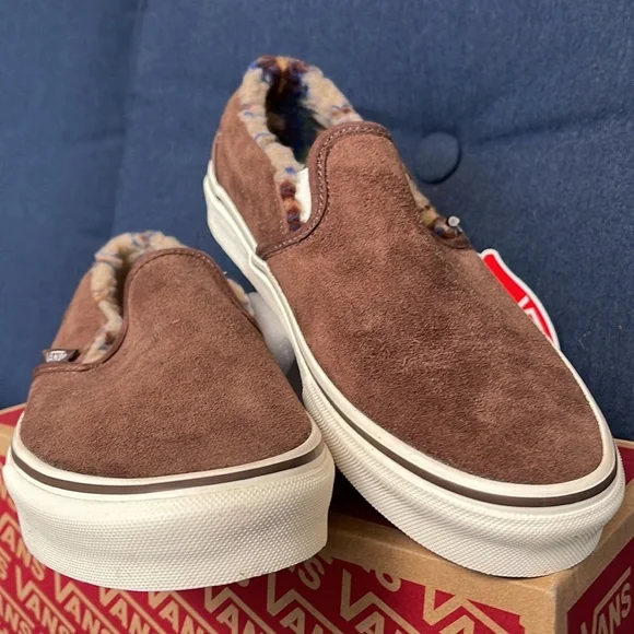 Vans Classic Slip-On Sherpa Rain Drum / Marshmallow WMNS - Picture 8 of 16